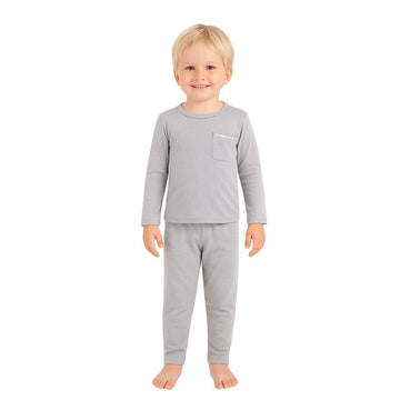 Pijama Longo Masculino Infantil Berlim Viscose Cinza
