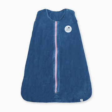 Saco De Dormir Bebê Plush Marinho Ziper Rosa