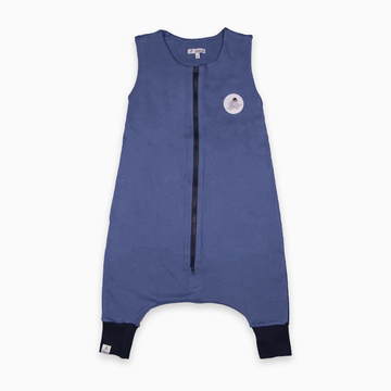 Saco De Dormir Com Pé Suedine Azul