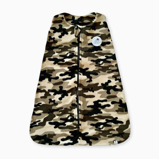 Saco de Dormir Bebê Estampa Camuflado Soft Preto