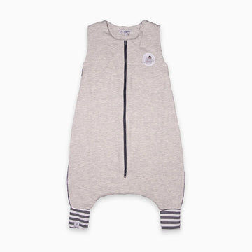 Saco De Dormir Com Pé Moletom Cinza