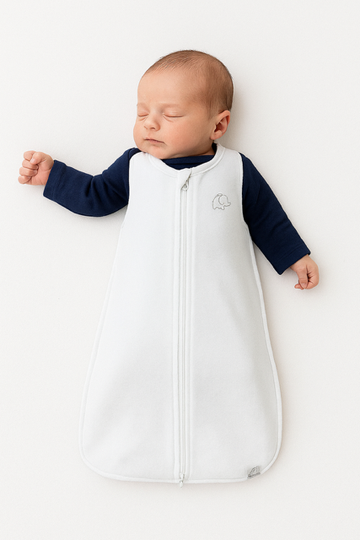 Saco De Dormir Bebê Prematuro Suedine Branco