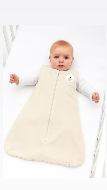 Saco De Dormir Bebê Plush Cru