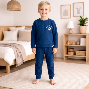 Pijama Longo Infantil Fleece (Soft) Marinho "Feco"