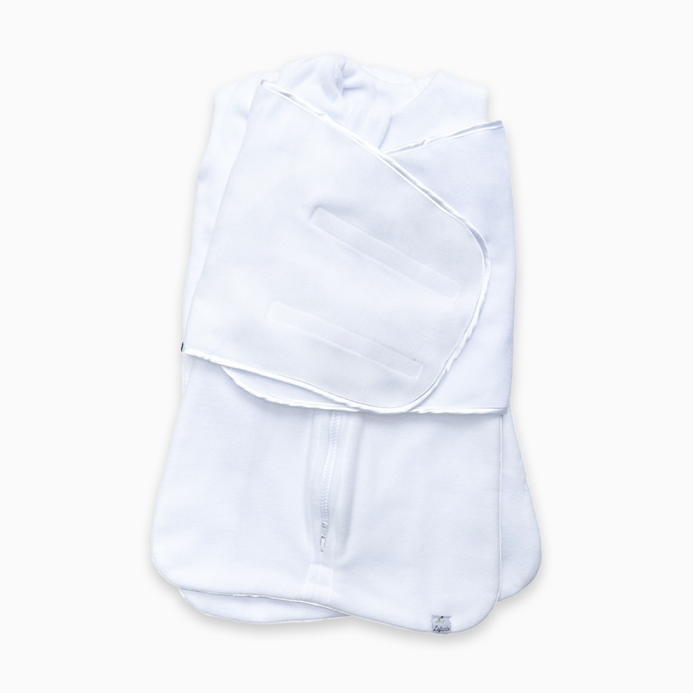 KIT Swaddle Soft Branco - 2 sacos de dormir e 1 faixa