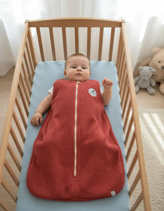 Saco De Dormir Bebê Moletinho Vinho