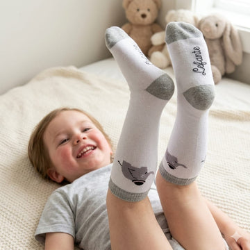Meia infantil 3/4 Algodão Branca