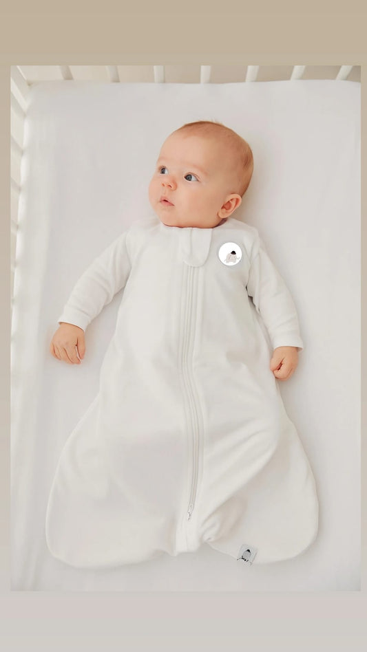 Saco De Dormir Bebê Plush Branco