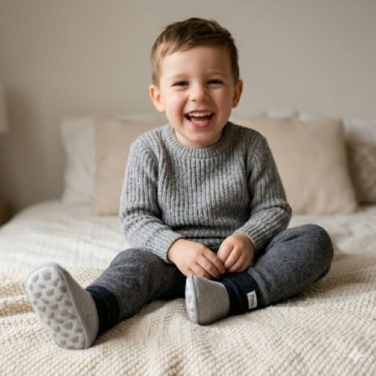 Pantufa Infantil Soft Cinza