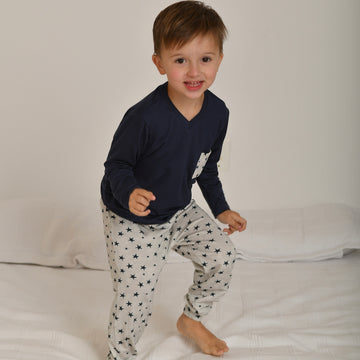 Pijama Longo Infantil Menino Happy Star