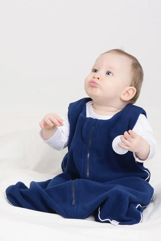 Saco de Dormir Bebê Inverno Soft Marinho