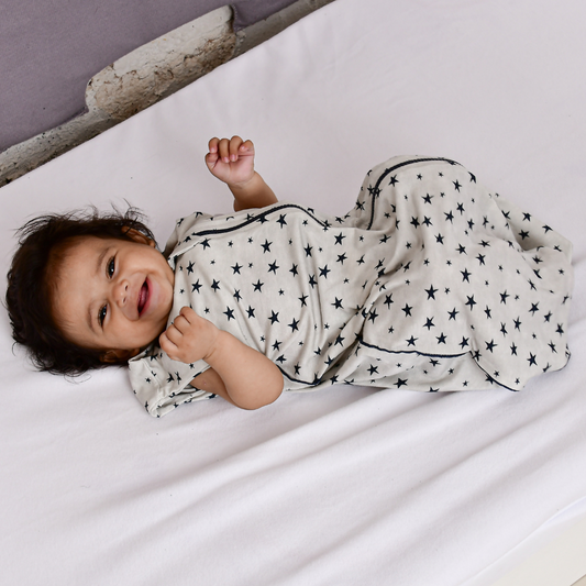 Saco De Dormir Bebê Verão Viscose Estrela