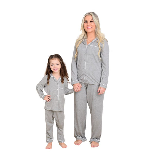 Pijama Americano Longo Adulto Turquia Viscose Cinza