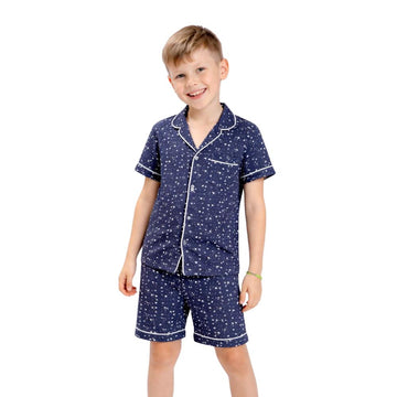 Pijama Americano Infantil Happy Star Marinho