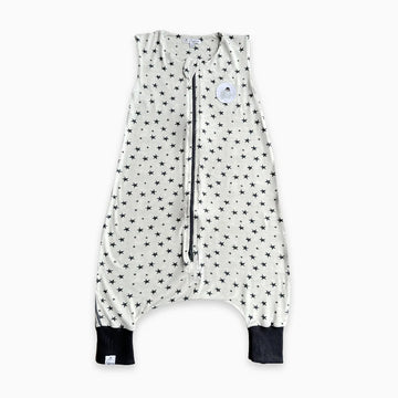 Saco De Dormir Com Pé Estrela Estampa Estrelas Viscose Cinza