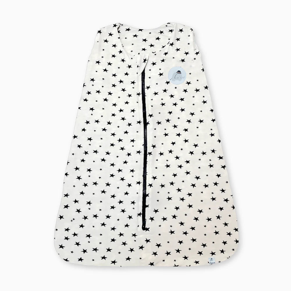 Saco De Dormir Bebê Estrela Estampa Estrelas Viscose Cinza