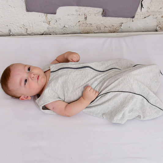 Saco De Dormir Bebê Malha Cinza