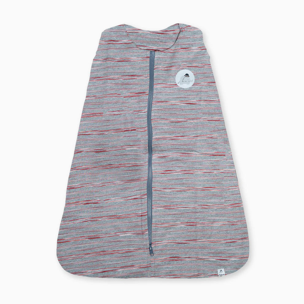 Saco De Dormir Bebê Riscadinho Estampa Listras Malha Vermelho