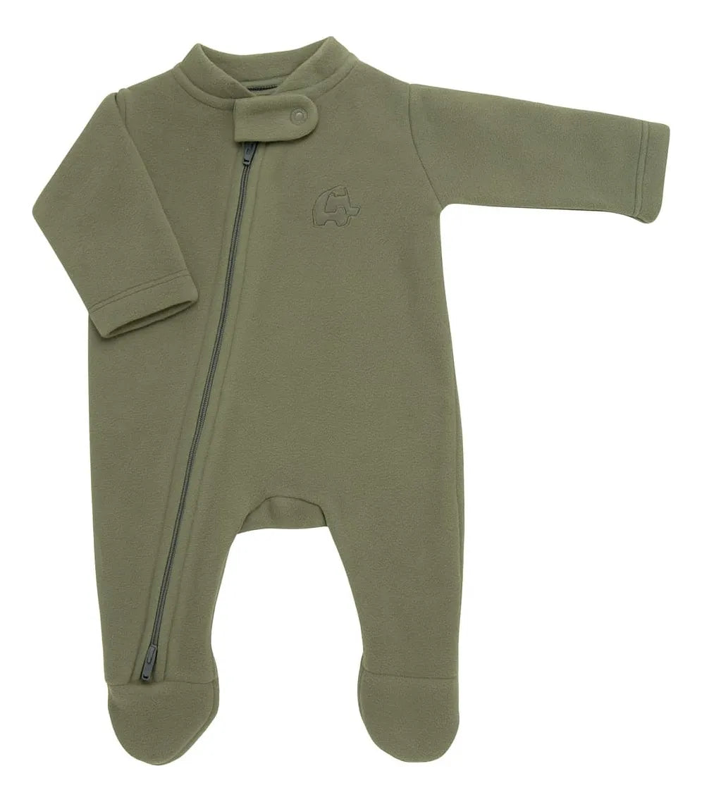 Macacão Prematuro com Ziper Soft Cinza