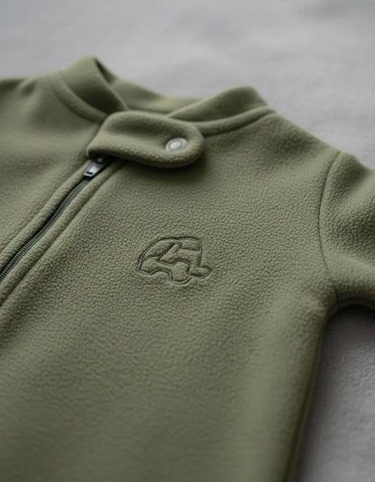 Macacão Prematuro com Ziper Soft Cinza